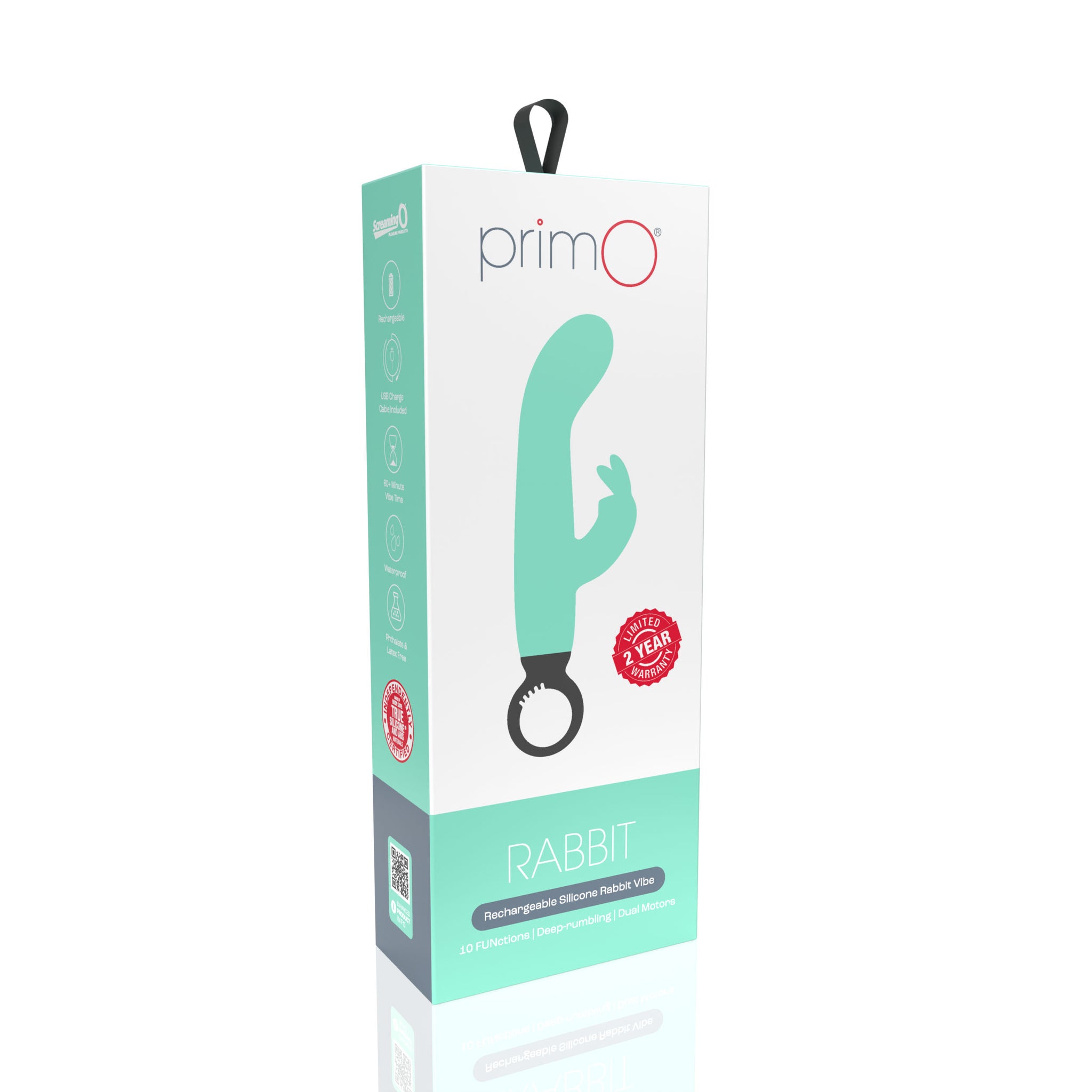Screaming O PrimO Rabbit 4.5 Inch Silicone Rabbit Vibrator > Vibrators > Ladies > Rabbit