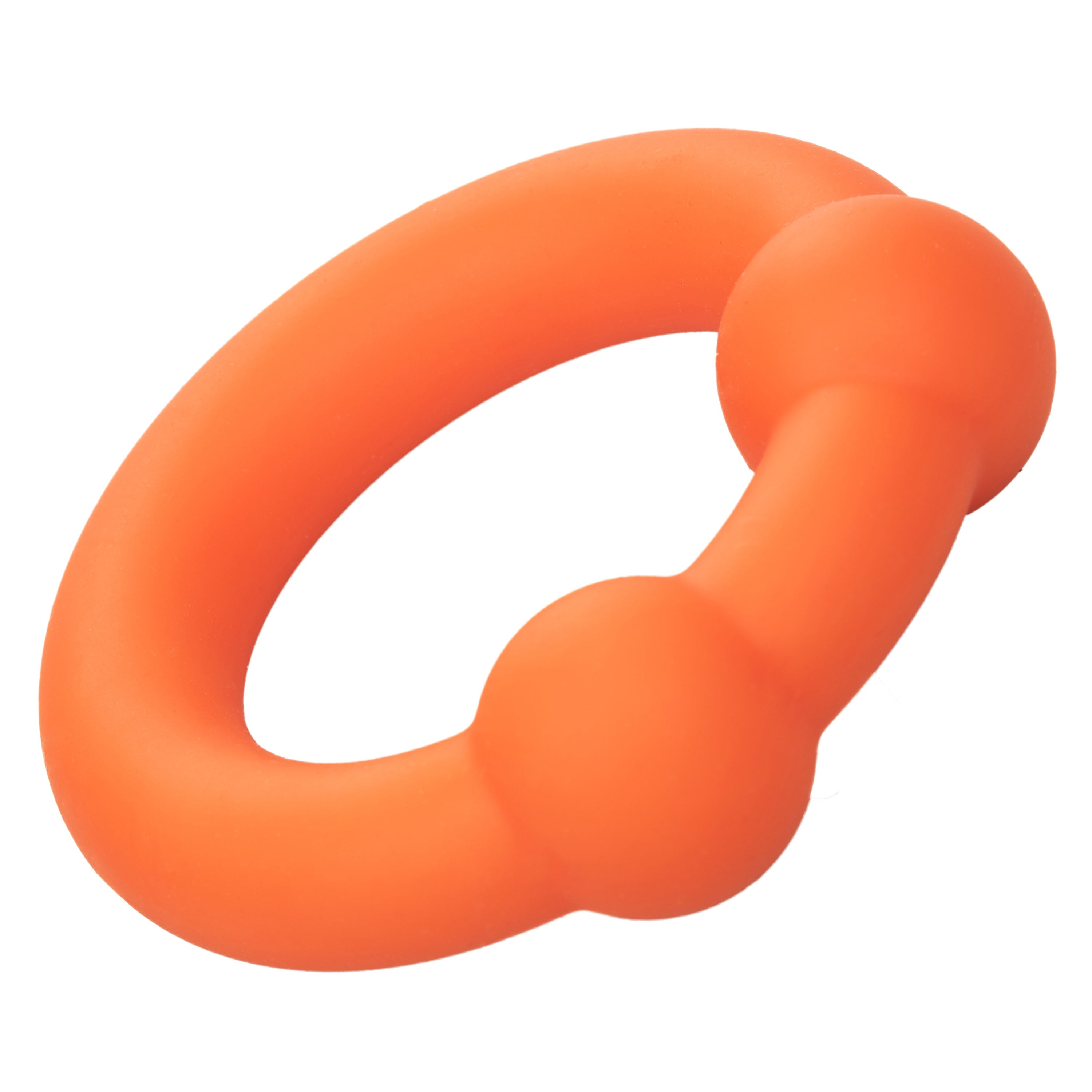 Alpha Liquid Silicone Dual Ball Ring Orange Ultra Stretchy Enhancer Ring > Cock Ring > Single