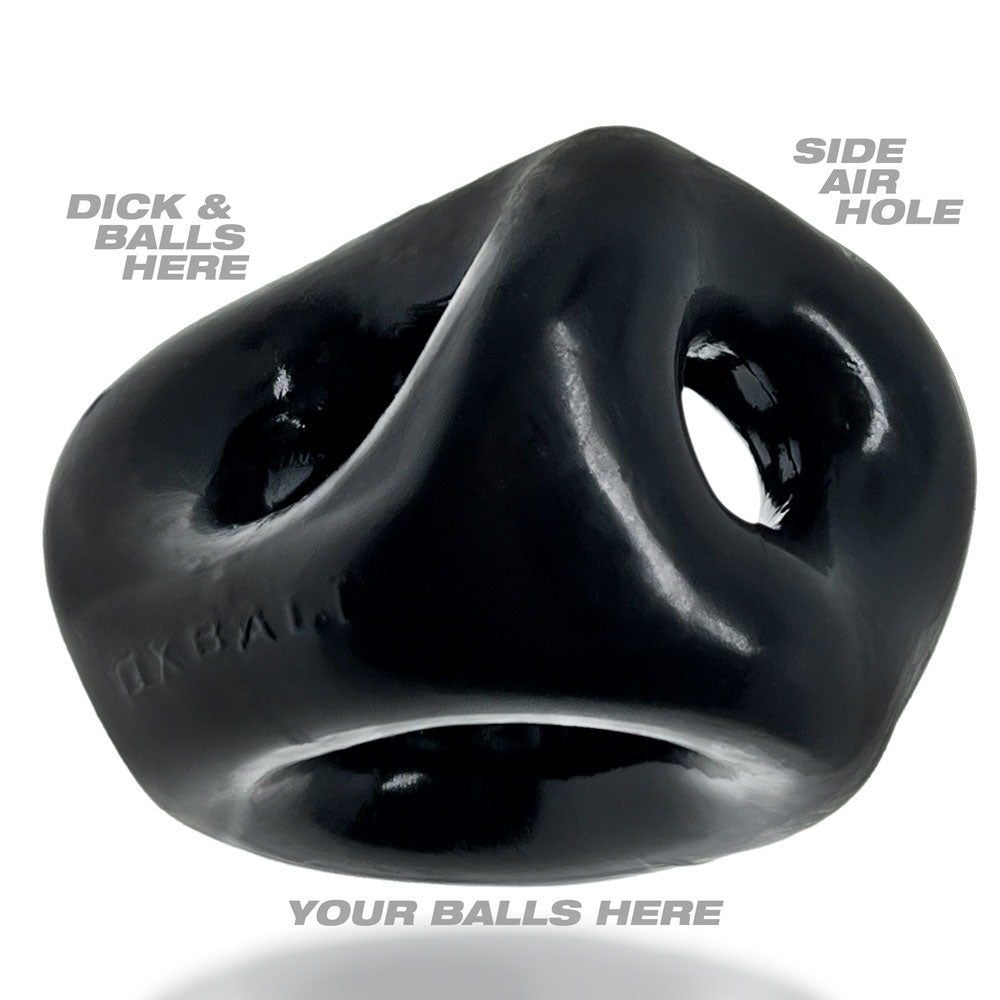 OXBALLS TRI-SPORT XL Thicker 3-Ring Cocksling Black – Enhanced Comfort and Superior Support > Cock Ring > Sling