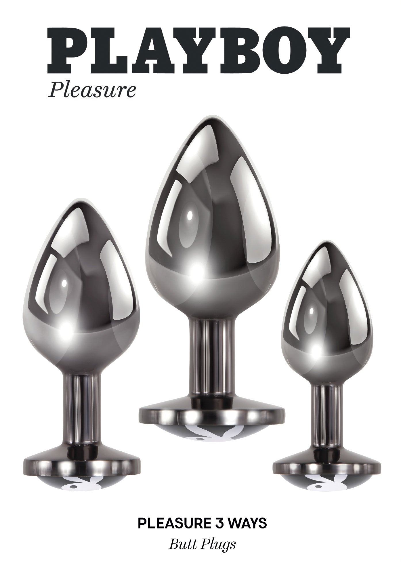 Playboy Pleasure PLEASURE 3 WAYS Anal Training Kit > Anal Range > Butt Plug Kits