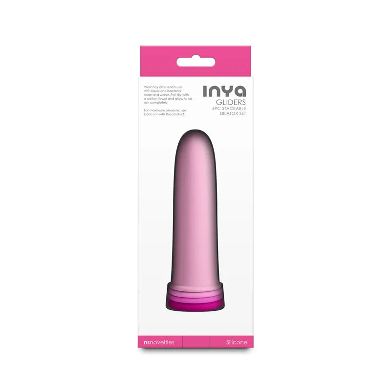 Inya Gliders (Pink) – Silicone Dilator Set with Stackable Sleeves > Sex Toys > Dilators