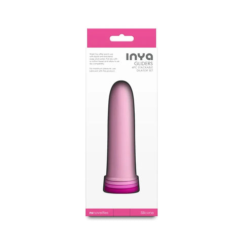 Inya Gliders (Pink) – Silicone Dilator Set with Stackable Sleeves > Sex Toys > Dilators