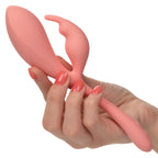 Elle Liquid Silicone Bunny 7.25 Inch Pink Flexible Vibrator | Dual Motor > Sex Toys For Ladies > Clitoral Vibrators and Stimulators