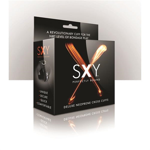 Sxy Cuffs Deluxe Neoprene Cross Wrist Restraints Pair - Soft Secure Restraints Default Title > Bondage Gear > Restraints