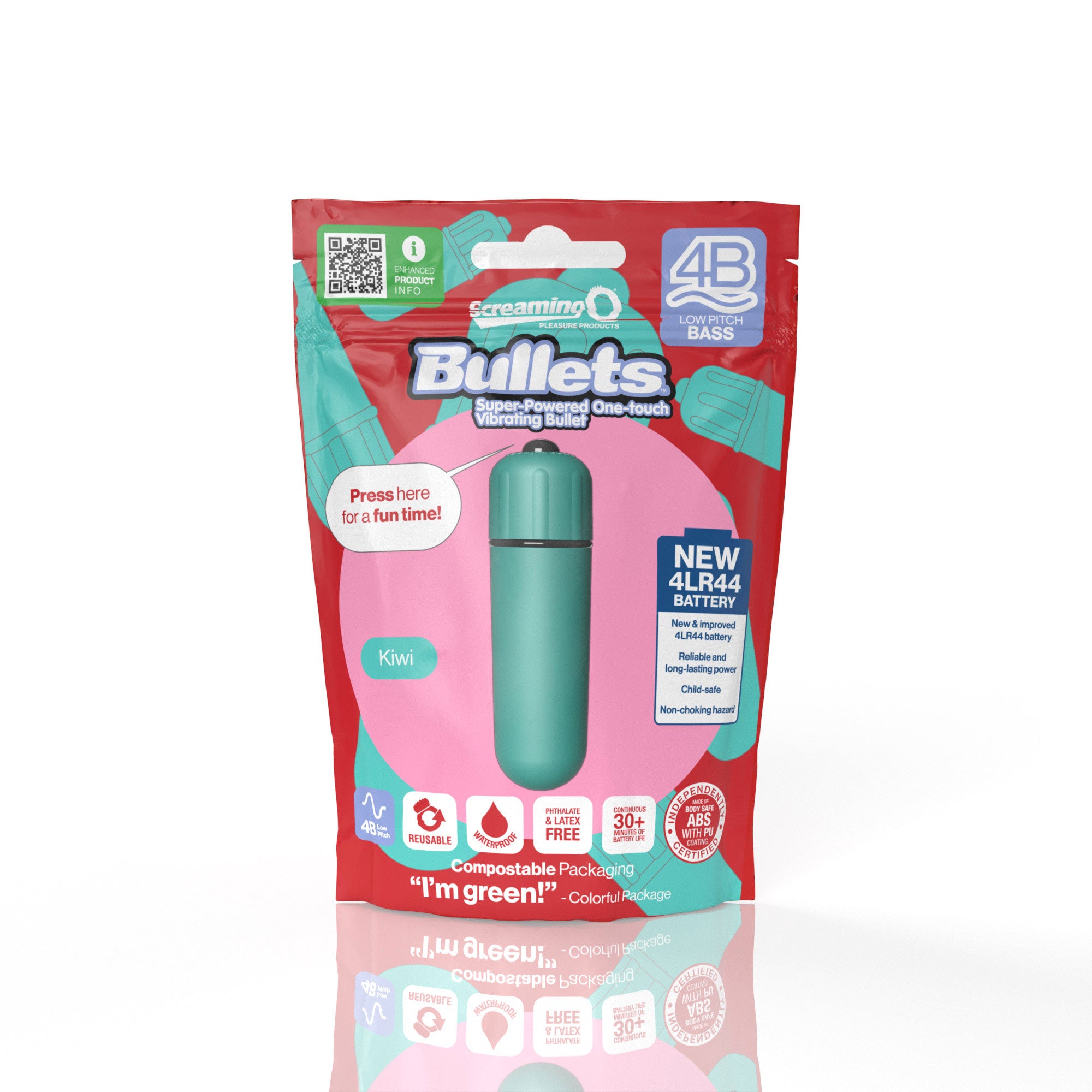 Bullets 4B Low Pitch Bass (Kiwi) > Vibrators > Mini Vibrators