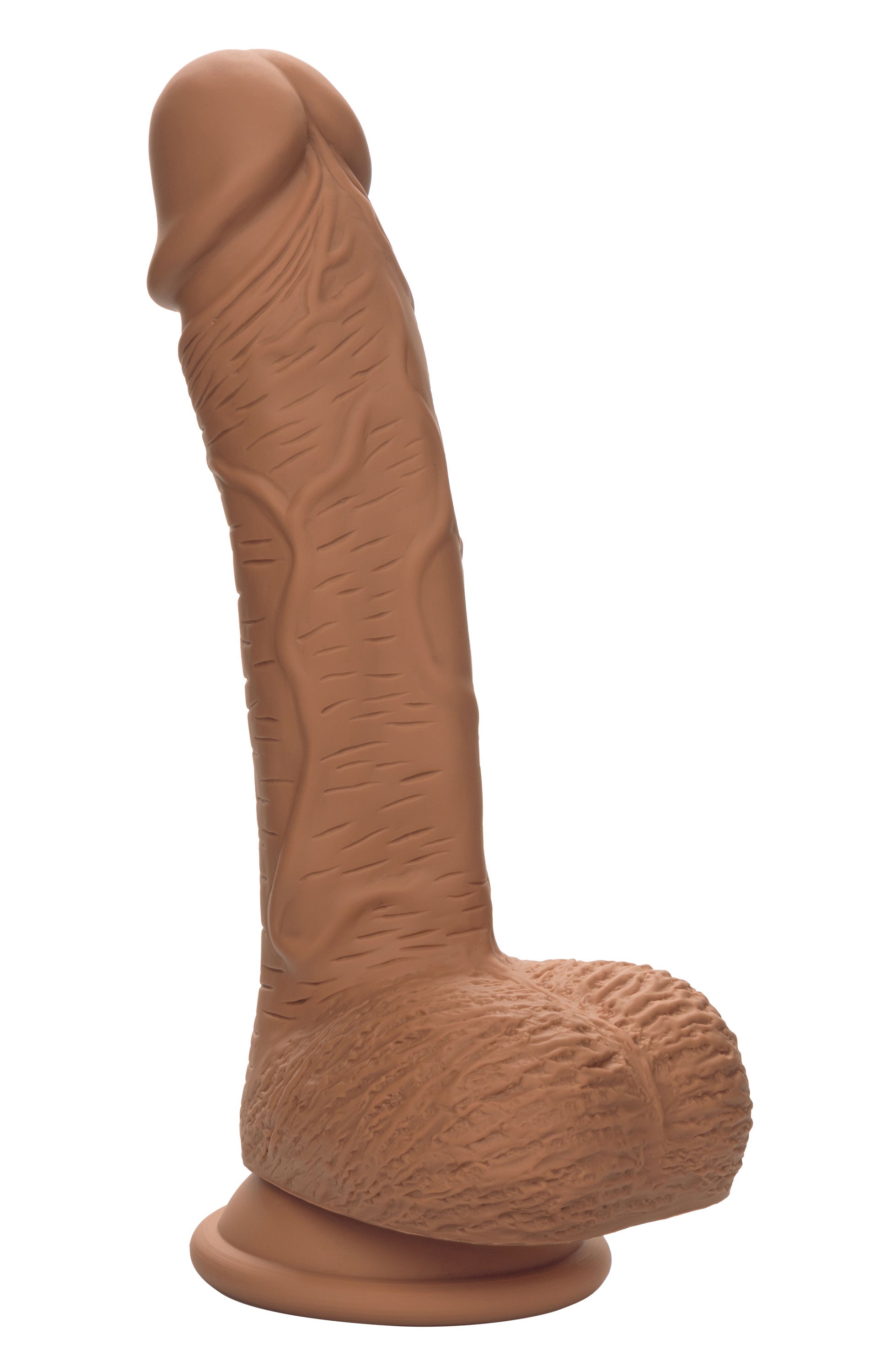 Dual Density Silicone Studs 6.25 Inch Brown > Dildos > Realistic Dildos