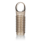 Stimulation Enhancer Smoke Ridged Thick Textured Sleeve with Scrotum Support Strap > Sex Toys For Men > Penis Sleeves