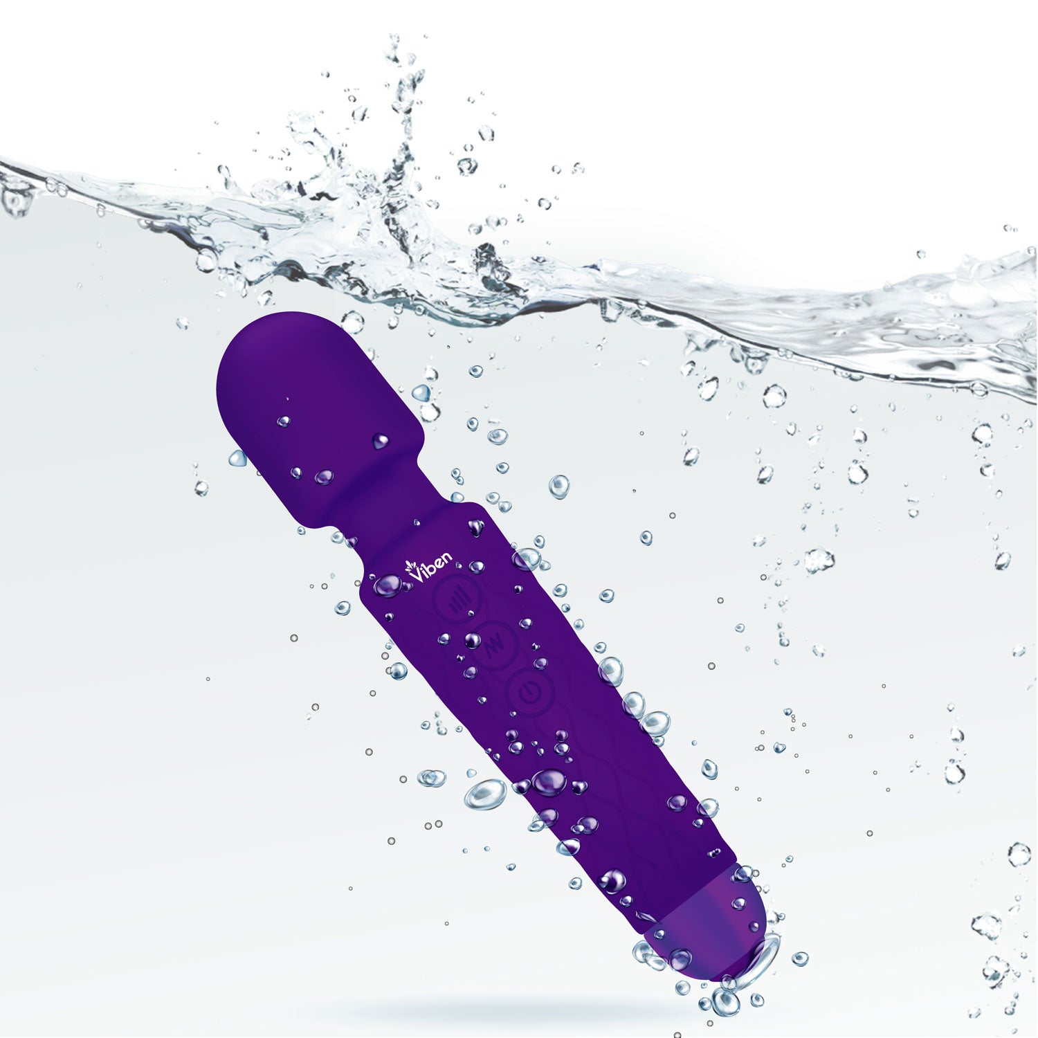 Viben Tempest Travel Wand Massager in Violet Purple Electric Massager