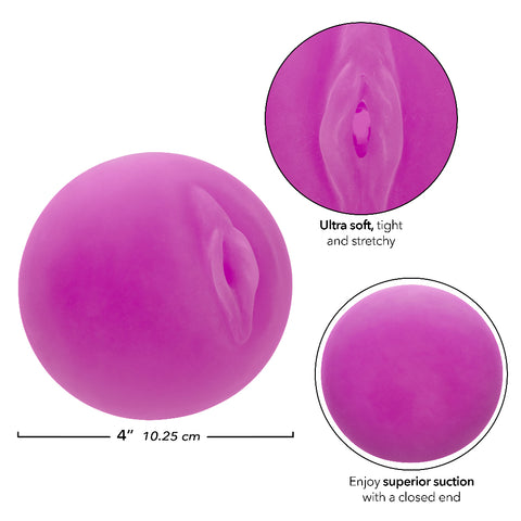 Pop Sock Pussy Purple Ultra-Soft Life-Like Masturbator with Closed-End Design Strokers - Cup|Egg