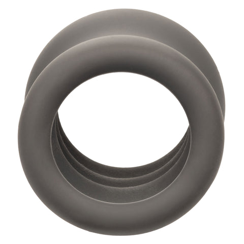 Alpha Liquid Silicone Scrotum Ring Ultra Stretchy Soft Black Enhancer > Cock Ring > Single