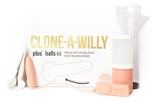 Clone a Willy Plus Balls Kit (Light Skin Tone) – Silicone Replica Mold Kit > Realistic Dildos and Vibes > Mould your own kits