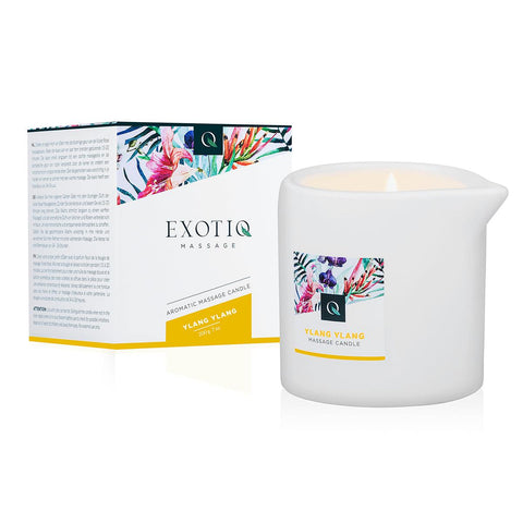 Exotiq Ylang Ylang Massage Candle 200g Soothing Aromatherapy Wax Massage Oil