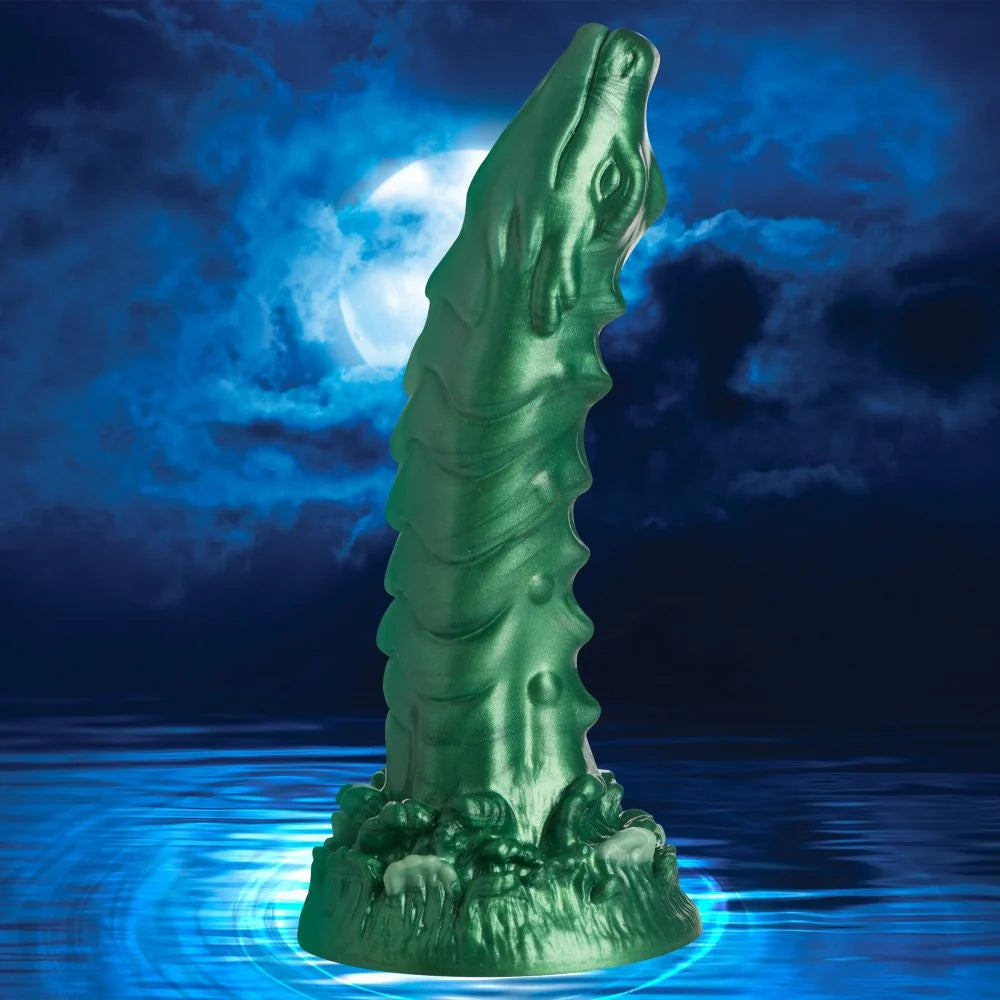 Creature Cocks Cockness Monster (Green) – 8.1" Silicone Dragon Dildo > Dildos > Fantasy