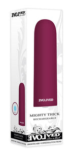 Evolved Mighty Thick Burgundy 9 cm Bullet Vibrator > Vibrators > Mini Vibrators