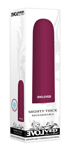 Evolved Mighty Thick Burgundy 9 cm Bullet Vibrator > Vibrators > Mini Vibrators