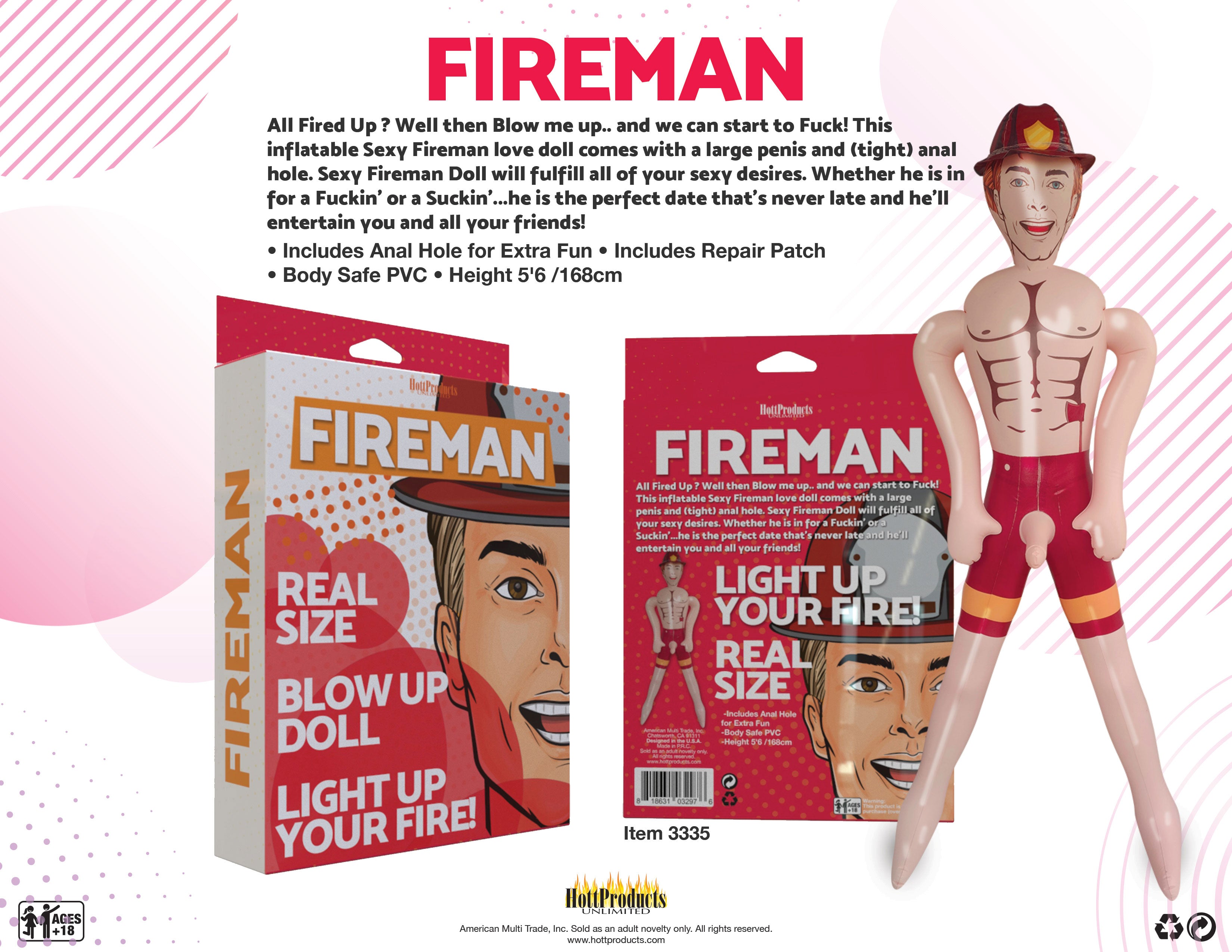 Fireman Inflatable Doll > Sex Toys > Sex Dolls > Novelty Inflatables