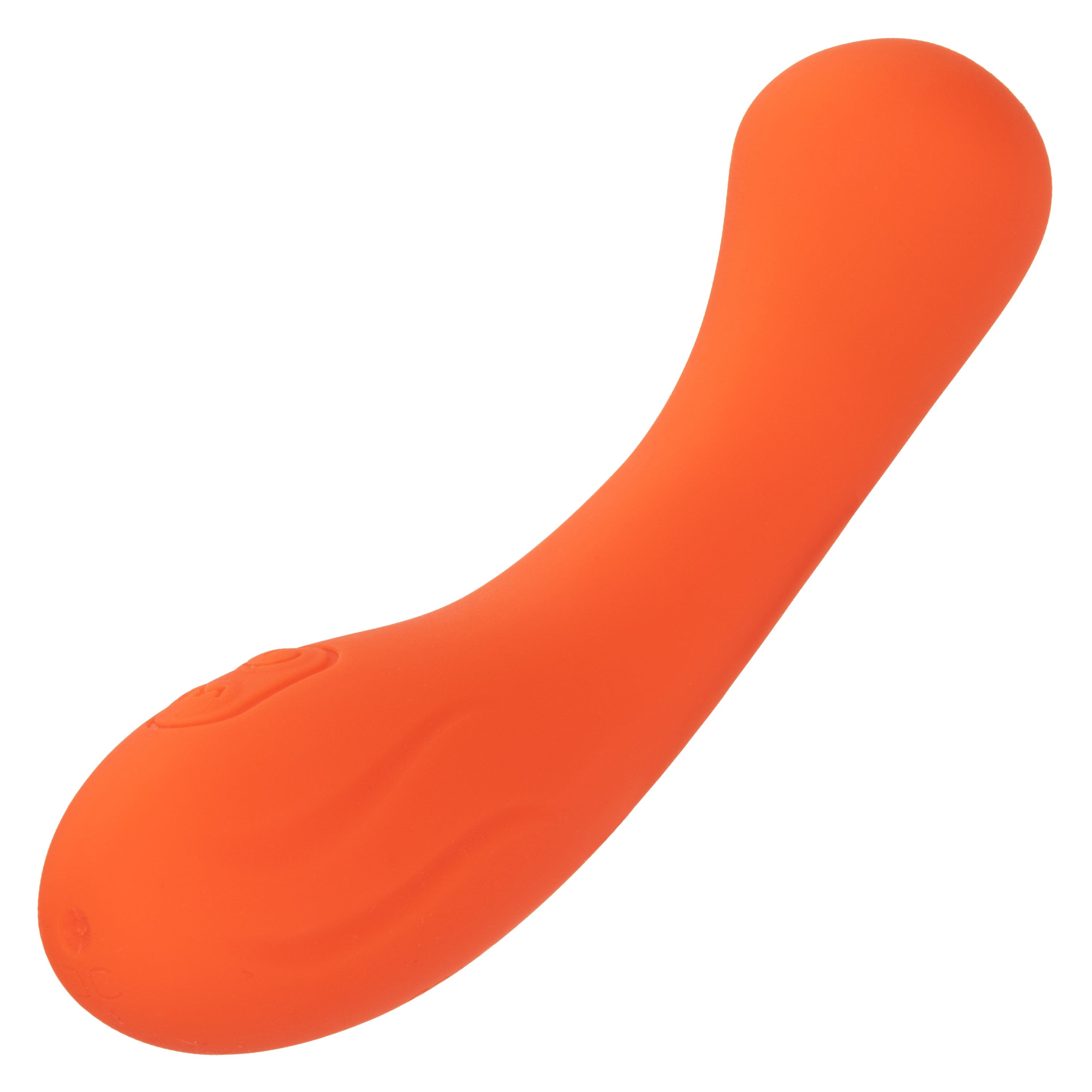 Stella Liquid Silicone G-Wand Vibrator in Orange with Flexible Neck and 12 Vibration Functions > Sex Toys For Ladies > G-Spot Vibrators