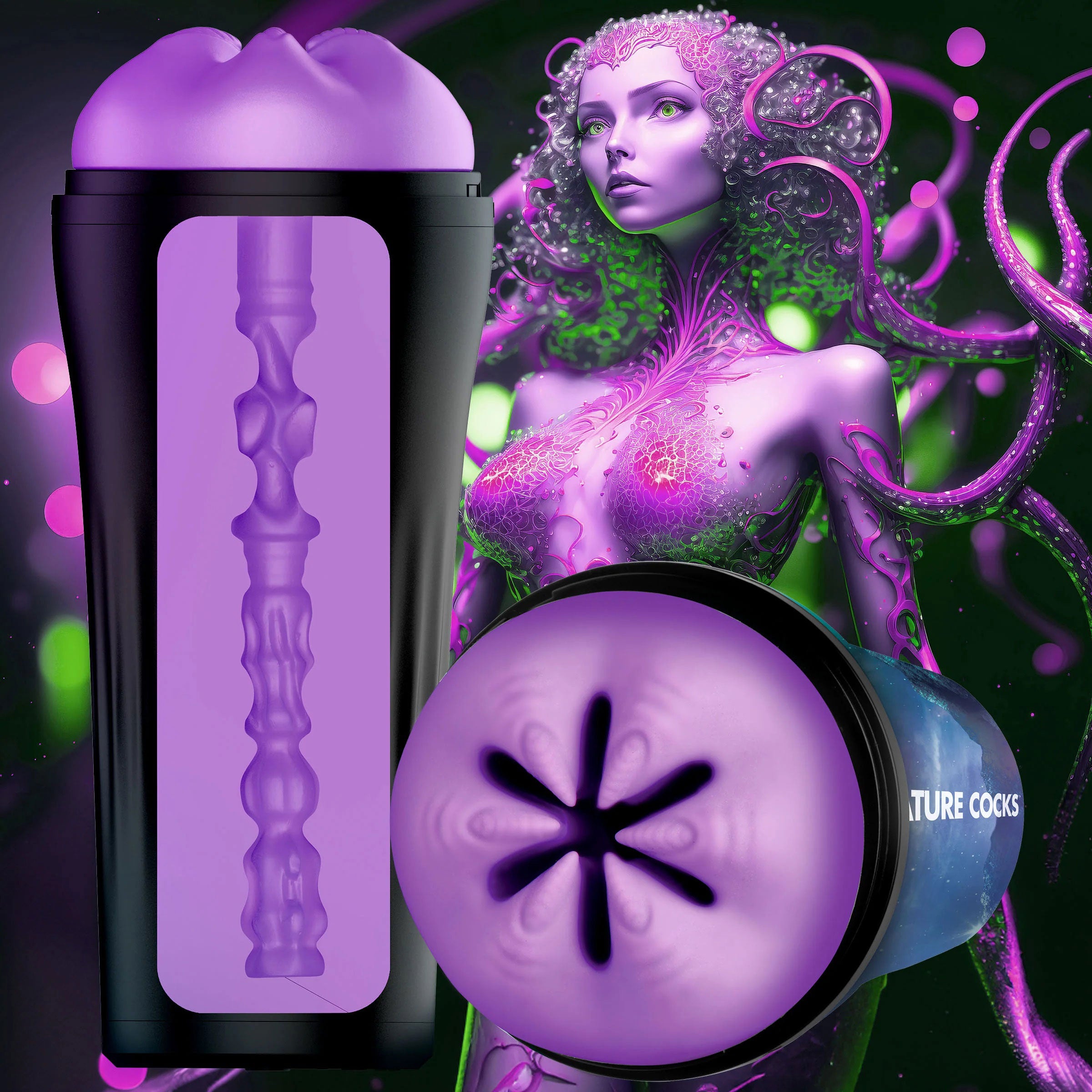 Creature Cocks Wormhole Alien – Textured TPE Masturbator > Sex Toys For Men > Masturbators > Fantasy