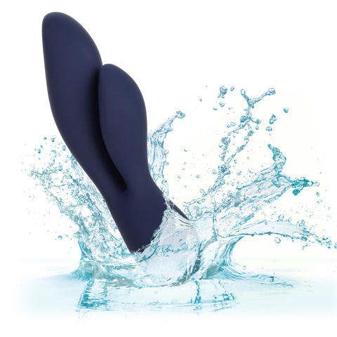 Chic Lilac Silicone Dual Motor Vibrator with Gold Accents – 10 Vibration Speeds, Rechargeable, Waterproof, Flexible Design > Vibrators > Ladies > Rabbit