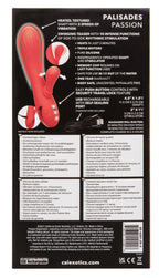 California Dreaming Palisades Passion Red Silicone Heated Massager with Swinging Teaser and Triple Motor Vibrations > Vibrators > Ladies > Rabbit