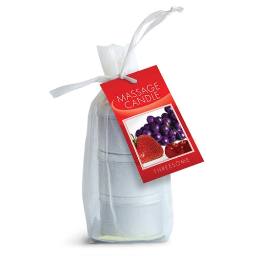 Edible Massage Candle Threesome Cherry Strawberry Melon Flavored Candles 3 Pack Default Title > Candles > Massage