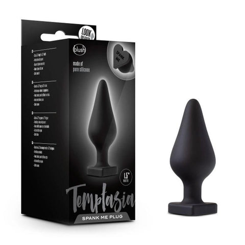 Temptasia Spank Me Butt Plug Black for Intense Pleasure and Sensation