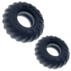 Oxballs Truckt 2 Piece (Night Black) – Silicone Cockring Set > Cock Ring > Sets