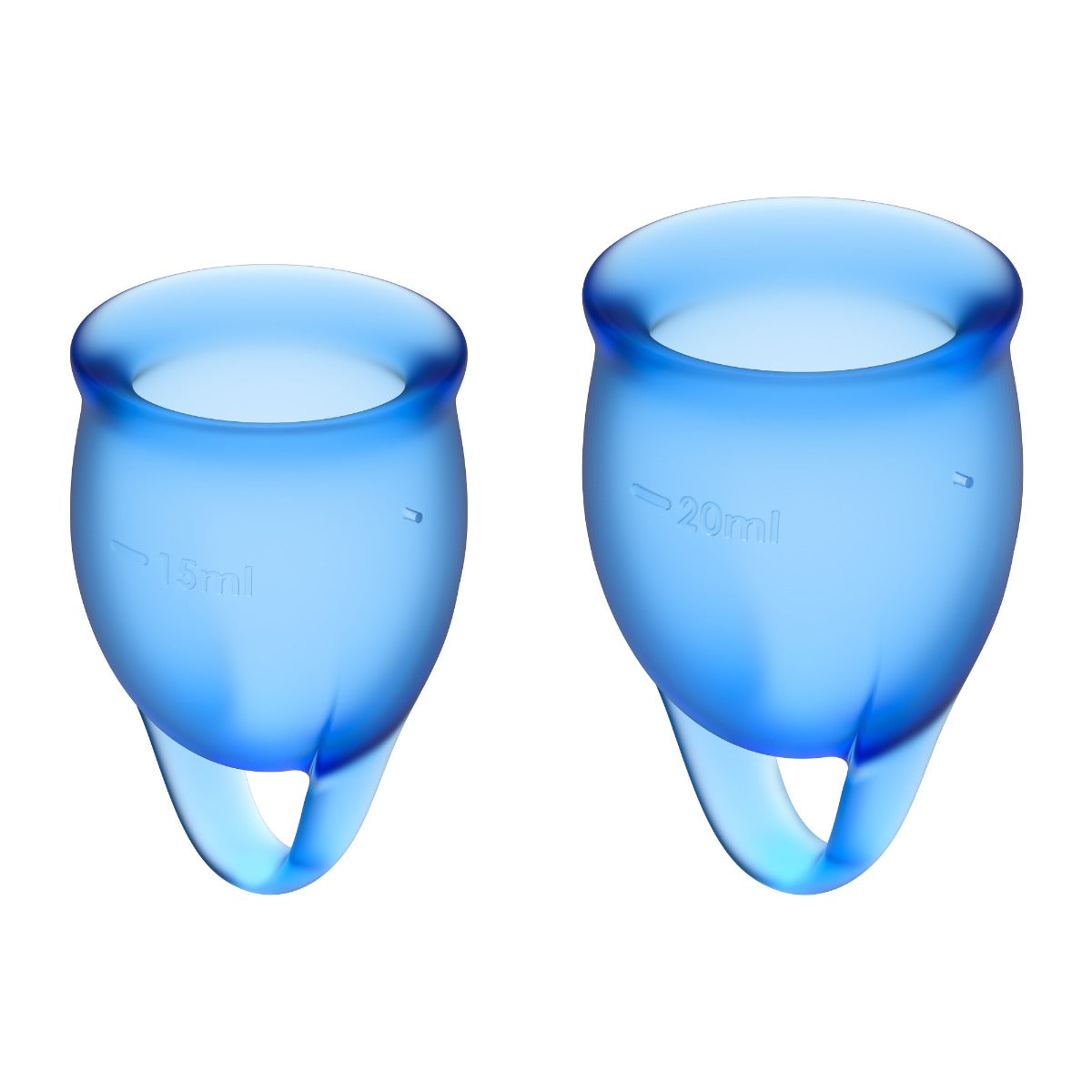 Satisfyer Feel Confident Menstrual Cup Set – Medical Grade Silicone 15ml and 20ml Cups > Essentials > Menstrual Products