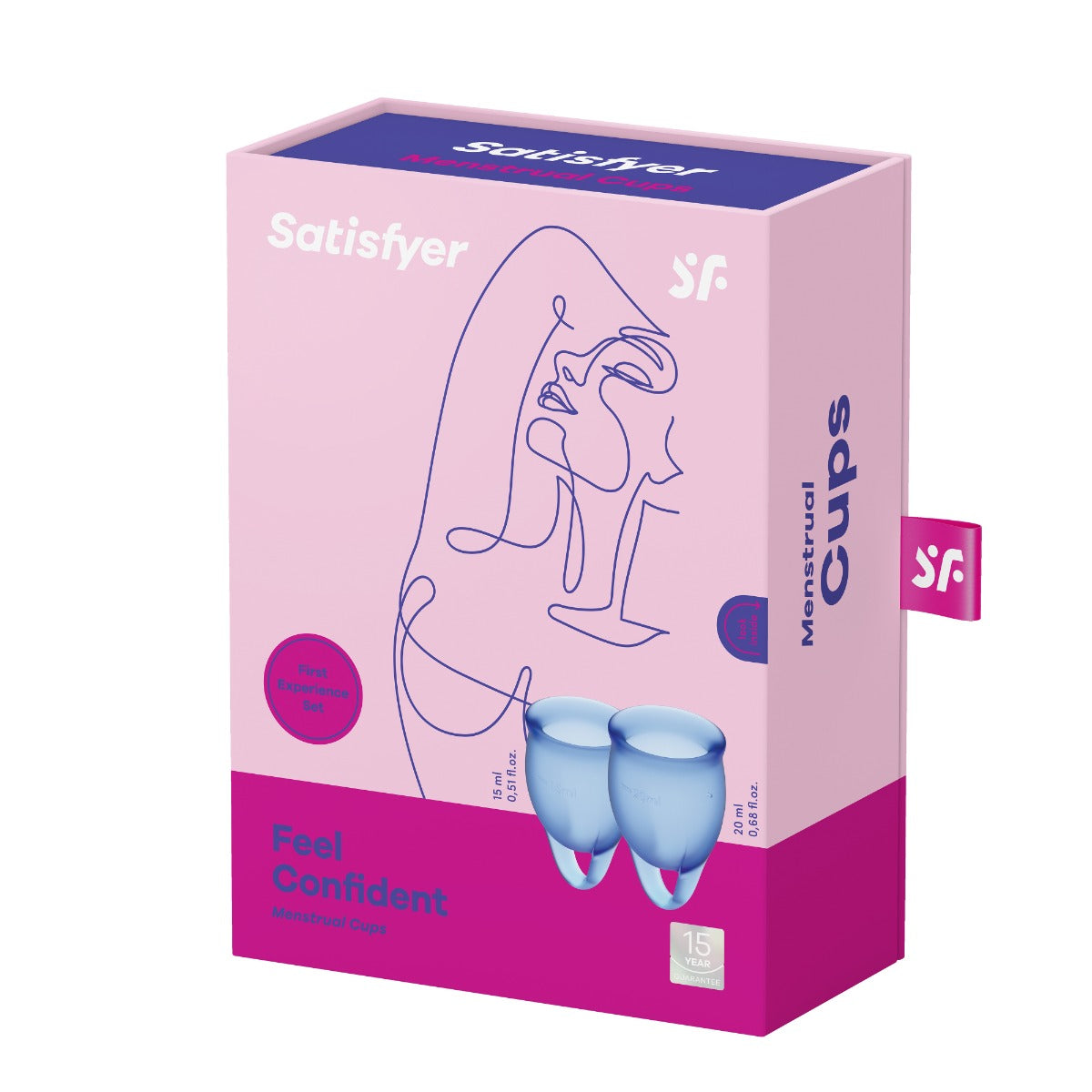 Satisfyer Feel Confident Menstrual Cup Set – Medical Grade Silicone 15ml and 20ml Cups > Essentials > Menstrual Products