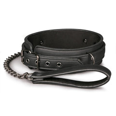 Fetish Collection Adult Toys Black Fetish collar With Leash 8718627529737