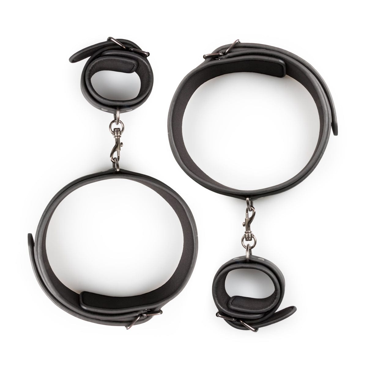 Thigh and Wrist Cuff Set – Durable Faux Leather BDSM Restraint Accessory > Bondage Gear > Restraints