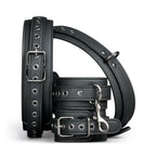 Thigh and Wrist Cuff Set – Durable Faux Leather BDSM Restraint Accessory > Bondage Gear > Restraints
