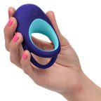 Link Up Alpha Vibrating Couples Enhancer Ring Two-Piece Set Blue and Turquoise Waterproof Silicone > Sex Toys > Couples Toys