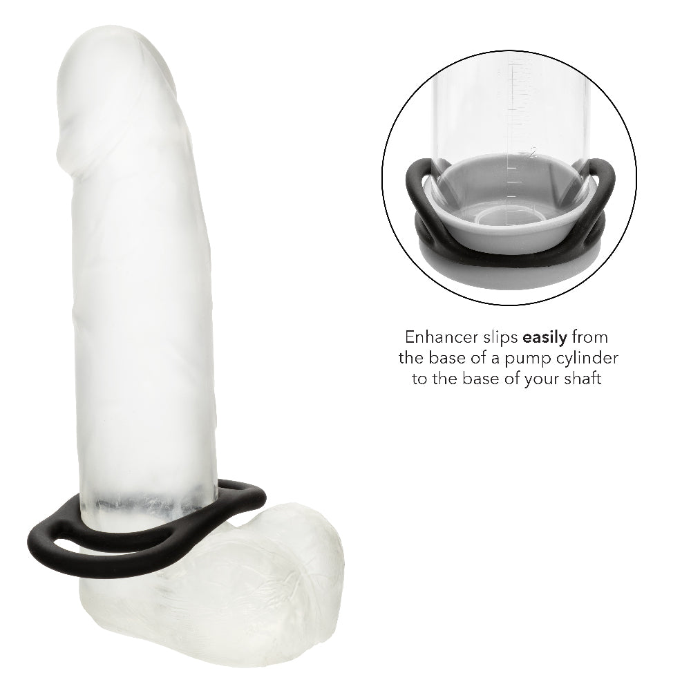 Alpha Liquid Silicone Commander Ring Black COCK RINGS