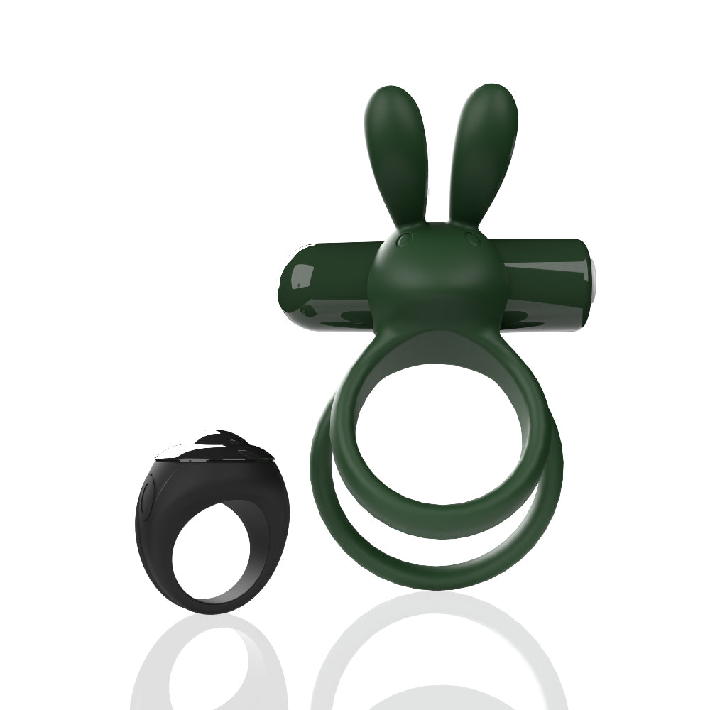 Screaming O Remote Controlled Ohare XL Vibrating Ring Green – Dual Ring Design with Remote Control Cock Rings Vibrating