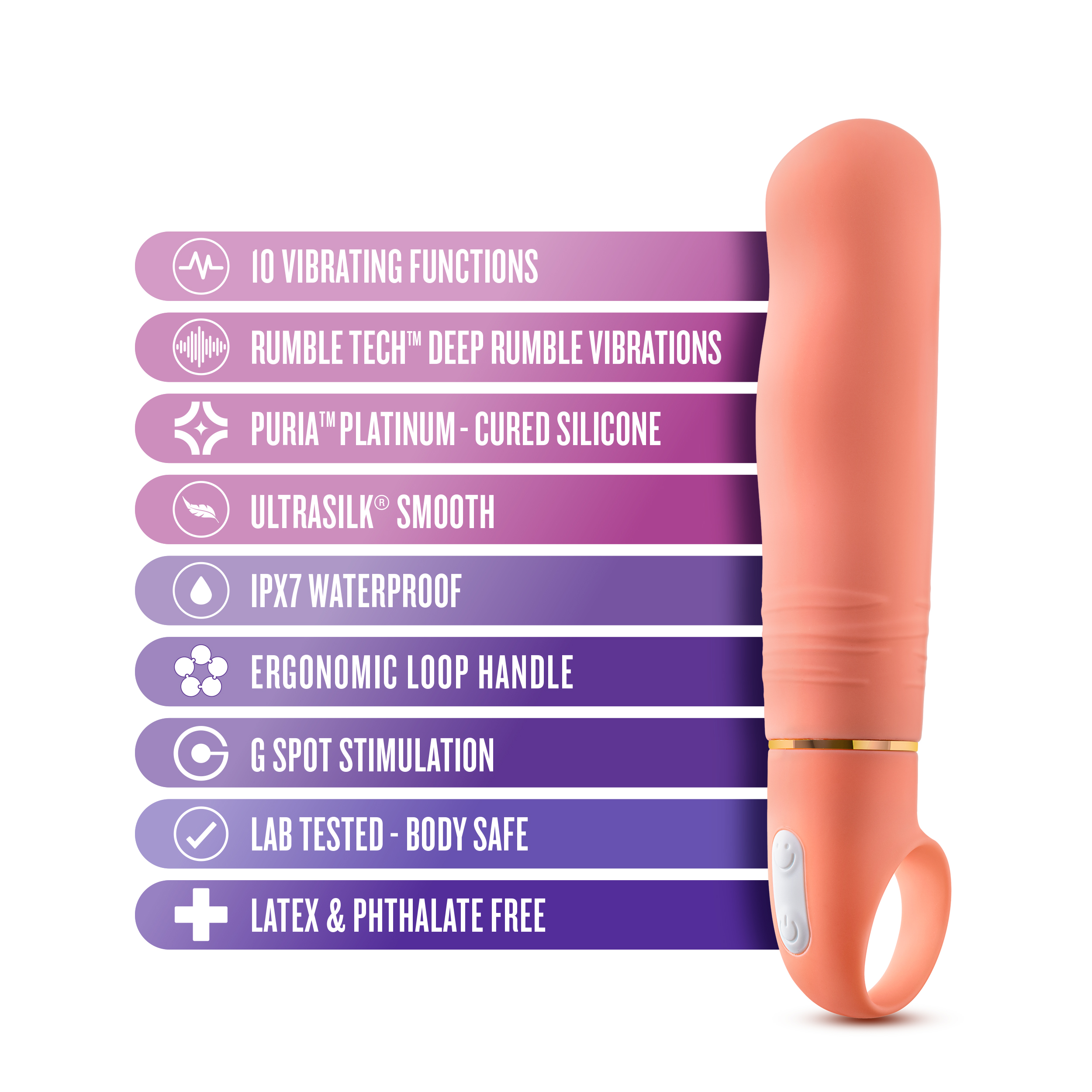 Aria Smokin' Af Coral 15.2 cm Vibrator Vibrators