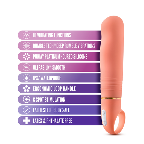 Aria Smokin' Af Coral 15.2 cm Vibrator Vibrators