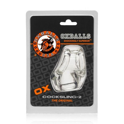 Oxballs Cocksling 2 Cock And Ball Ring Clear COCK RINGS Sling