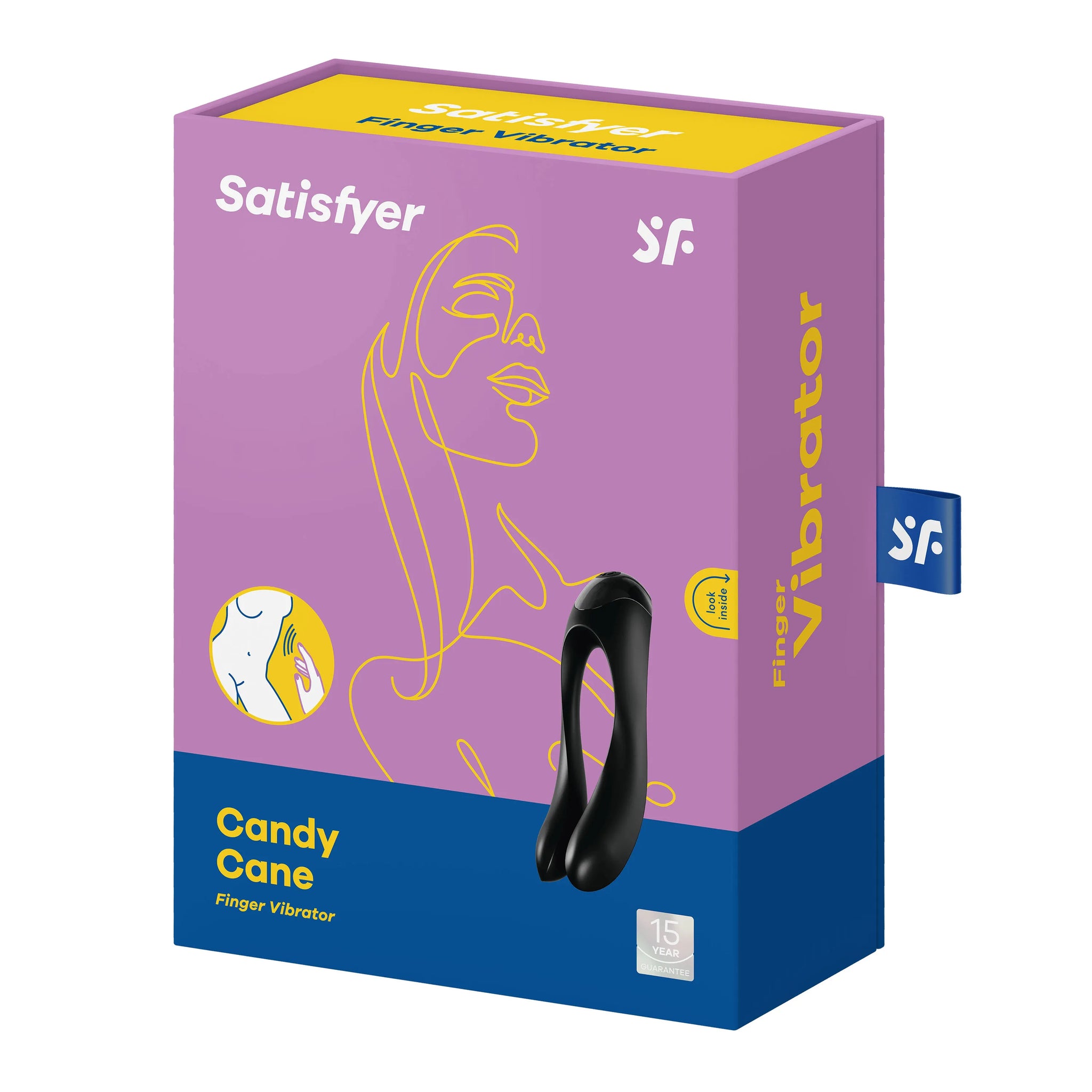 Satisfyer Candy Cane Finger Vibrator – Dual Motor Silicone Finger Vibrator > Vibrators > Finger Vibrators