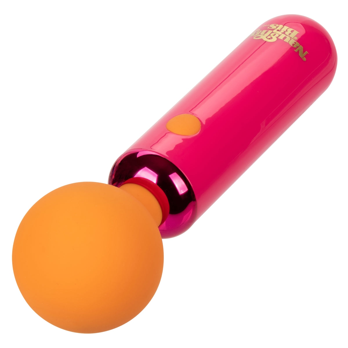 Naughty Bits Home Cumming Queen Vibrating Wand Pink and Orange Silicone Personal Massager > Sex Toys > Mini Massagers