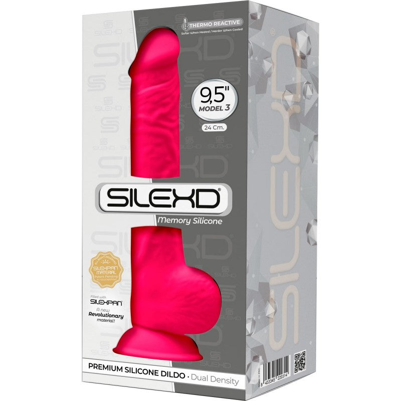 Adrien Lastic Silexd 9.5 Model 1 Realistic Silicone Dildo - Pink