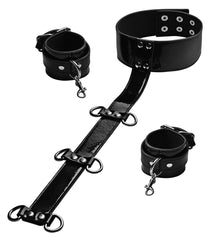 Frisky Adult Toys Black Bound Around Neck to Wrist Restraints 848518021199