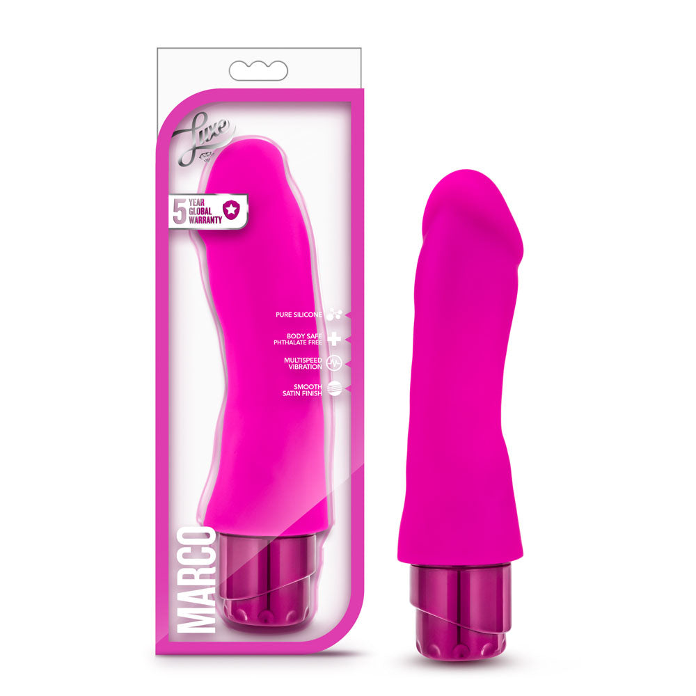Luxe Marco Pink Vibrating Toy 7.75 Inch Length > Vibrators > Realistic Vibrators