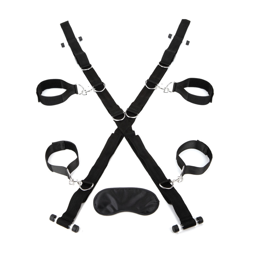 Lux Fetish Over the Door Saint Andrew’s Cross – Universal BDSM Restraint Black > Bondage Gear > Restraints