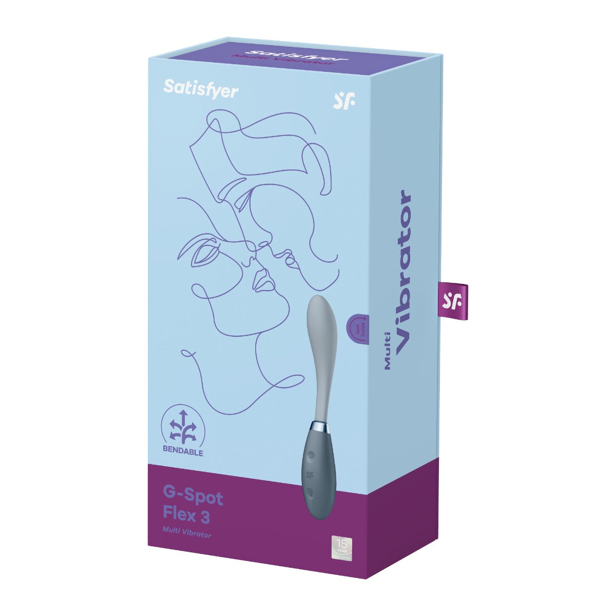 Satisfyer G-Spot Flex 3 Multi Vibrator – Flexible Silicone Shaft with 12 Vibration Modes > Sex Toys For Ladies > G-Spot Vibrators