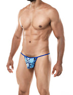 Cut 4 Men G-String Snake Blue X-Large > Clothes > Mens G-Strings