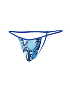 Cut 4 Men G-String Snake Blue X-Large > Clothes > Mens G-Strings