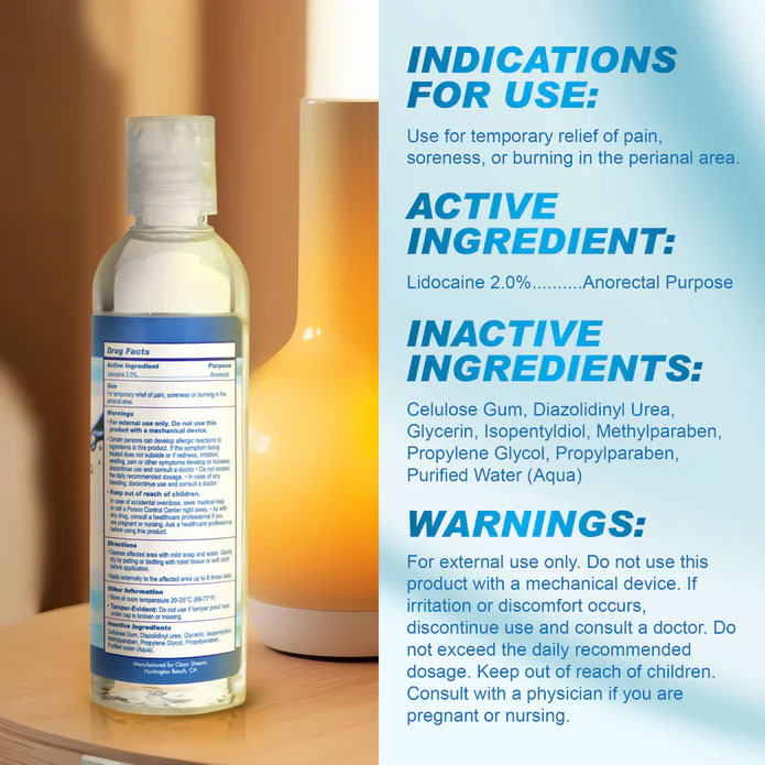 Relax Desensitizing Anal Lube 4oz/118ml Anal Lubricant