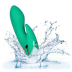 California Dreaming Sierra Sensation Flexible Teaser in Green with 10 Vibration Modes and Silicone Body > Vibrators > Ladies > Rabbit