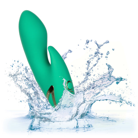 California Dreaming Sierra Sensation Flexible Teaser in Green with 10 Vibration Modes and Silicone Body > Vibrators > Ladies > Rabbit